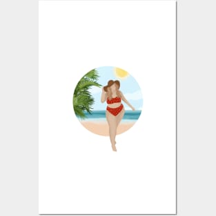 Beach Girl 9, Summertime illustration Posters and Art